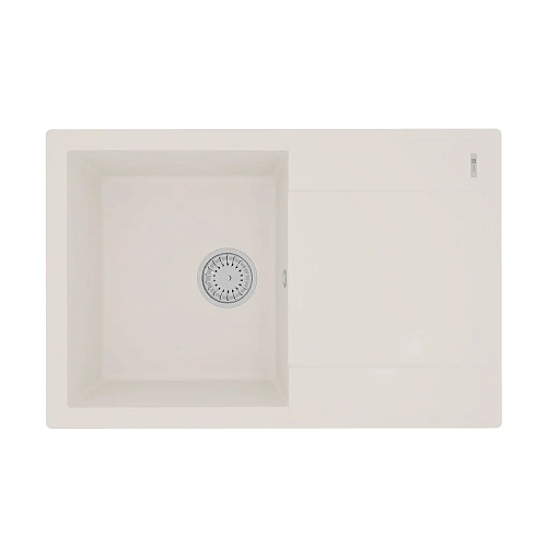 Кухонная мойка Lemark IMANDRA 760 врезная из кварцгранита, с крылом, Жасмин 9910028 Кухонная мойка Lemark IMANDRA 760 врезная из кварцгранита, с крылом, Жасмин 9910028