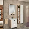 Зеркальный шкаф Aquaton Йорк 55 белый/дуб сонома 1A173202YOAD0 Зеркальный шкаф Aquaton Йорк 55 белый/дуб сонома 1A173202YOAD0