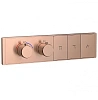 Смеситель для душа Wonzon &amp; Woghand (WW-INF163A-BRG) термостатический встраиваемая на 3 потребителя, брашированное розовое золото