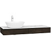 Картинка анонса товара «тумба под раковину vitra origin 120 см 65680 темный вяз, левая»
