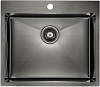 Картинка анонса товара «кухонная мойка paulmark brim pm215951-gm вороненая сталь 590х510мм»