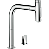 Картинка анонса товара «смеситель для кухни hansgrohe metris select m71 на 2 отверстия, с вытяжным изливом m7120-h200 73819000.»