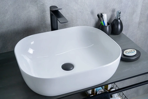 Раковина Gid D1302 51198 накладная белая 50x40x14 Раковина Gid D1302 51198 накладная белая 50x40x14