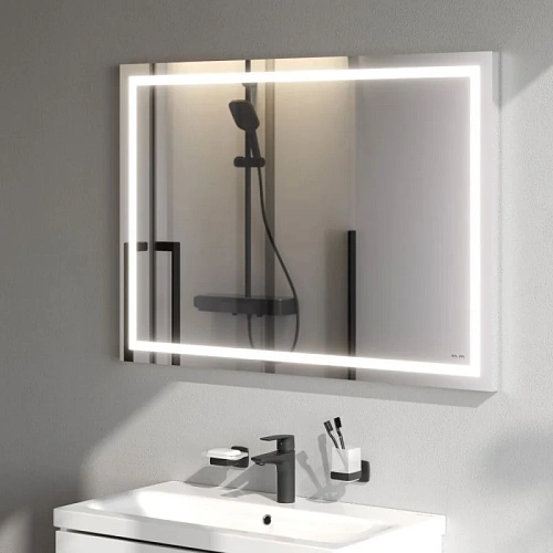 Зеркало AM.PM Gem M91AMOX1001WG с LED-подсветкой, 100 см Зеркало AM.PM Gem M91AMOX1001WG с LED-подсветкой, 100 см