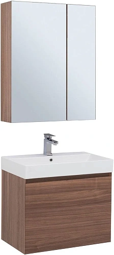 Зеркальный шкаф Aquanet Нью-Йорк 70 орех 00203952 Зеркальный шкаф Aquanet Нью-Йорк 70 орех 00203952