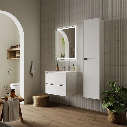 Тумба под раковину Sancos Cento CN60W белый глянец Тумба под раковину Sancos Cento CN60W белый глянец