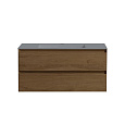 Тумба под раковину Vincea Luka 1000 подвесная, 2 выкатных ящика soft-close, T.Oak VMC-2L100TO Тумба под раковину Vincea Luka 1000 подвесная, 2 выкатных ящика soft-close, T.Oak VMC-2L100TO
