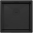 Картинка анонса товара «кухонная мойка paulmark next 44 uni, pm214444-mbn, матовый черный, 440х440мм 1,2мм»