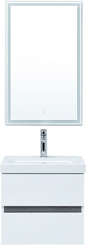 Тумба под раковину Aquanet Беркли 50 белый/дуб рошелье 00254288 Тумба под раковину Aquanet Беркли 50 белый/дуб рошелье 00254288