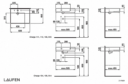 Раковина Laufen Kartell by Laufen 1033.4 (8.1033.4.000.104.1) 600x460x120мм Раковина Laufen Kartell by Laufen 1033.4 (8.1033.4.000.104.1) 600x460x120мм