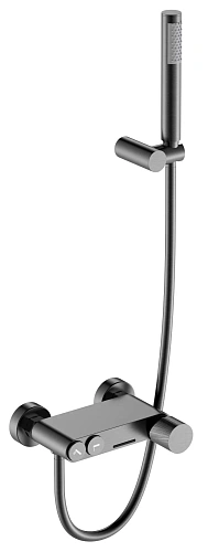 Смеситель для ванны Boheme STICK Gun Metall c ручкой TOUCH 123-GM.2 графит Смеситель для ванны Boheme STICK Gun Metall c ручкой TOUCH 123-GM.2 графит