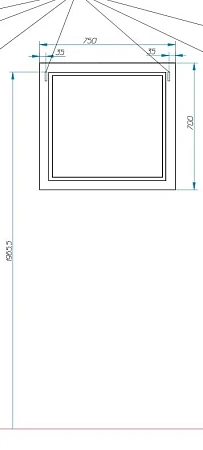 Зеркало Эстет Bali Classic 750х25х700 ФР-00002234 Зеркало Эстет Bali Classic 750х25х700 ФР-00002234
