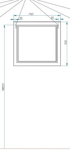 Зеркало Эстет Bali Classic 750х25х700 ФР-00002234 Зеркало Эстет Bali Classic 750х25х700 ФР-00002234