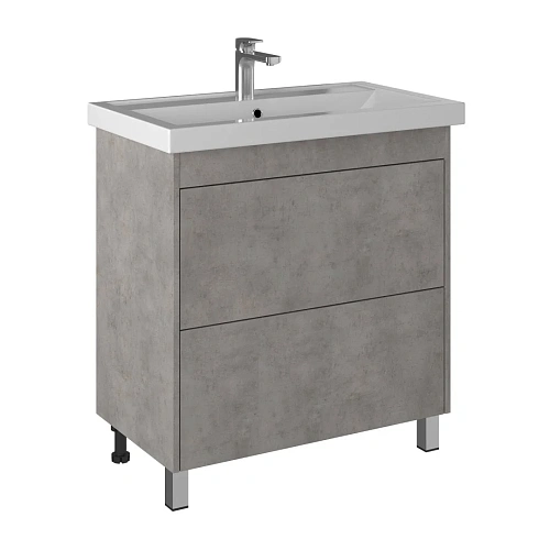 Тумба под раковину BRIZ Риччи т8-80 под раковину Фостер 360 03-08080-06 00 БТН светло - серый Тумба под раковину BRIZ Риччи т8-80 под раковину Фостер 360 03-08080-06 00 БТН светло - серый