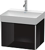 Тумба под раковину Duravit XSquare XS406104040 подвесная 58 см черный глянцевый