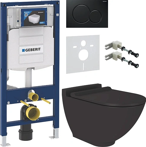 Комплект Унитаз подвесной STWORKI Rotenburg SWH52 безободковый + Система инсталляции для унитазов Ge 548309 Комплект Унитаз подвесной STWORKI Rotenburg SWH52 безободковый + Система инсталляции для унитазов Ge 548309