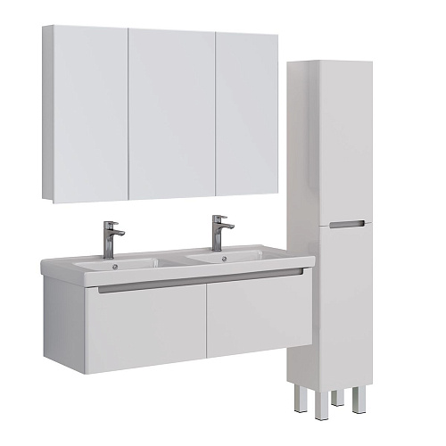 Тумба под раковину Lemark BUNO MINI 125 см подвесная, серый/белый LM05BM125T Тумба под раковину Lemark BUNO MINI 125 см подвесная, серый/белый LM05BM125T