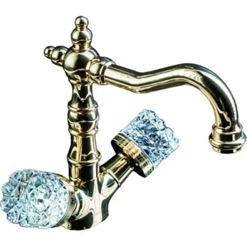 Смеситель для раковины Boheme CRYSTAL бронза (двуручковый) 312-CRST Смеситель для раковины Boheme CRYSTAL бронза (двуручковый) 312-CRST
