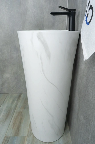 Раковина Gid Nb131ws 81111 напольная под камень матовый 40x40x84 Раковина Gid Nb131ws 81111 напольная под камень матовый 40x40x84