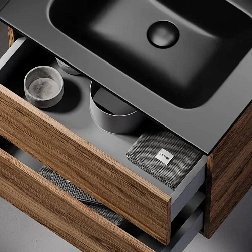 Тумба под раковину Sancos Urban UR80ECH 790х450х550 дуб чарльстон, подвесная Тумба под раковину Sancos Urban UR80ECH 790х450х550 дуб чарльстон, подвесная