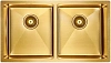 Кухонная мойка Paulmark TWIN PM237844-BG брашированное золото 780х440мм