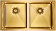 Кухонная мойка Paulmark TWIN PM237844-BG брашированное золото 780х440мм Кухонная мойка Paulmark TWIN PM237844-BG брашированное золото 780х440мм