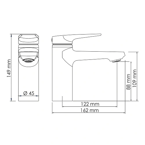 Смеситель для раковины WasserKRAFT Aisch 5503 золото Смеситель для раковины WasserKRAFT Aisch 5503 золото