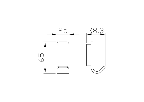 Крючок Wonzon & Woghand брашированное золото (WW-8315-BG) Крючок Wonzon & Woghand брашированное золото (WW-8315-BG)