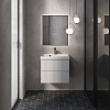 Картинка анонса товара «тумба под раковину aquame aqm900160wh s1 подвесная 60 см  белый глянец»
