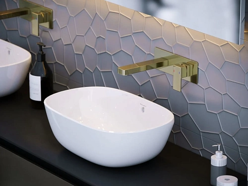 Смеситель для раковины Timo Selene 2071/17SM встраиваемый золото матовое Смеситель для раковины Timo Selene 2071/17SM встраиваемый золото матовое