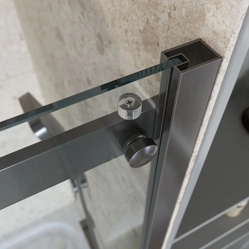 Душевая дверь BelBagno MARINO-2-BF-1-130-C-GM 130 см, профиль оружейная сталь, стекло прозрачное Душевая дверь BelBagno MARINO-2-BF-1-130-C-GM 130 см, профиль оружейная сталь, стекло прозрачное