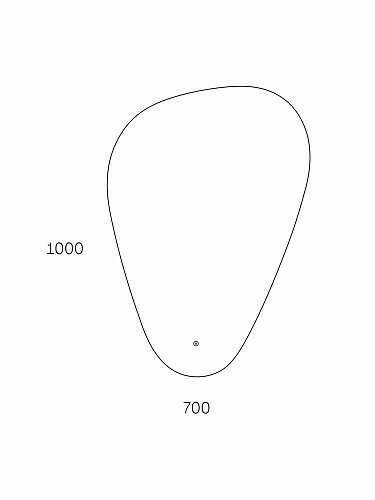 Зеркало Taliente Zled-V с LED-подсветкой, 70x100см, асимметричное TA-Zled-V70100 Зеркало Taliente Zled-V с LED-подсветкой, 70x100см, асимметричное TA-Zled-V70100