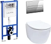 Комплект унитаза Allen Brau Fantasy 4.11004.20/8.9466.0.000.000.1 (00316504) с инсталляцией, белый глянец