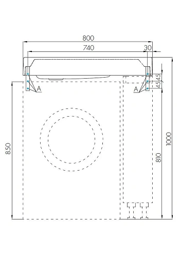 Раковина Aquaton Рейн 80 1A72113KRW010 Раковина Aquaton Рейн 80 1A72113KRW010