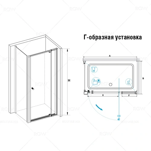 Душевой уголок RGW Passage PA-32B (PA-02B + Z-050-1B) 04083288-014 Душевой уголок RGW Passage PA-32B (PA-02B + Z-050-1B) 04083288-014
