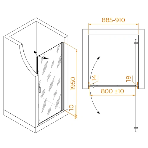 Душевая дверь RGW Leipzig LE-003 900 мм Easy Clean хром 351200309-11 Душевая дверь RGW Leipzig LE-003 900 мм Easy Clean хром 351200309-11
