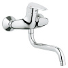 Картинка анонса товара «смеситель для кухни grohe eurodisc, настенный, хром (33772001)»
