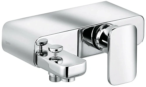 Смеситель для ванны Kludi E2 564459140 хром-белый Смеситель для ванны Kludi E2 564459140 хром-белый