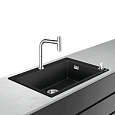 Кухонная мойка hansgrohe C51-F660-07, хром 43218000 со смесителем Кухонная мойка hansgrohe C51-F660-07, хром 43218000 со смесителем