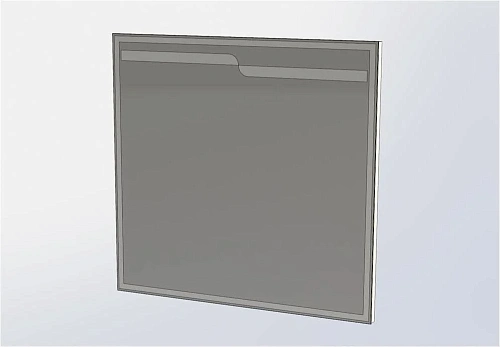 Зеркало Aquanet Модена 100 белый 00198490 Зеркало Aquanet Модена 100 белый 00198490