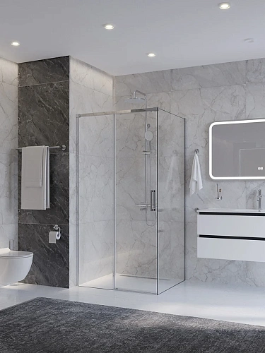 Душевой уголок CEZARES PLANE-AH-1-100/90-C-CR 100x90 см Душевой уголок CEZARES PLANE-AH-1-100/90-C-CR 100x90 см