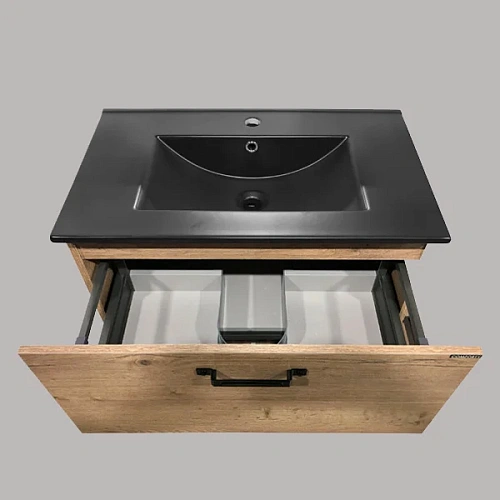 Тумба раковина Comforty Бредфорд-75 00004149064 дуб темный раковина Comforty 75E черная матовая Тумба раковина Comforty Бредфорд-75 00004149064 дуб темный раковина Comforty 75E черная матовая