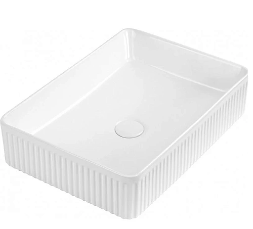 Раковина Sintesi SIN-LVB-APP-418 накладная белая 500x360x120, без отверстия под смеситель Раковина Sintesi SIN-LVB-APP-418 накладная белая 500x360x120, без отверстия под смеситель