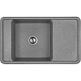 Кухонная мойка Aquaton Беллис 87 1A724832BS230 из литого мрамора, серый Кухонная мойка Aquaton Беллис 87 1A724832BS230 из литого мрамора, серый