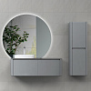 Картинка анонса товара «тумба с раковиной black&amp;white u915.1200l blum металлический ящик, керамогранит / раковина (1200x545x 9151200l»