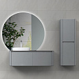 Детальная картинка товара «тумба с раковиной black&amp;white u915.1200l blum металлический ящик, керамогранит / раковина (1200x545x 9151200l»