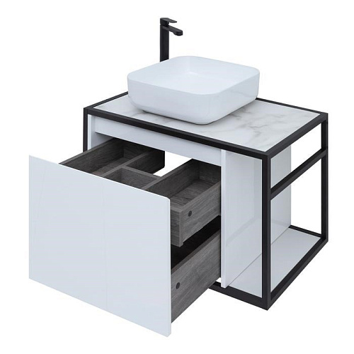 Тумба под раковину Aquanet Nova Lite Loft 75 L белый 00261650 Тумба под раковину Aquanet Nova Lite Loft 75 L белый 00261650