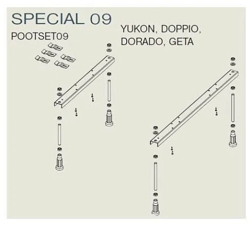 Ножки для ванны Riho Yukon POOTSET09 Ножки для ванны Riho Yukon POOTSET09
