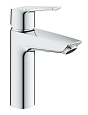 Смеситель для раковины GROHE QuickFix Start с нажимным донным клапаном, M-Size, хром, (23746002) Смеситель для раковины GROHE QuickFix Start с нажимным донным клапаном, M-Size, хром, (23746002)