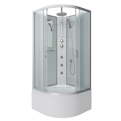 Душевая кабина Niagara Classic NG-2309-14BKTG (1000х1000х2100) высокий поддон (40см) стекло матовое 23091424BKTG Душевая кабина Niagara Classic NG-2309-14BKTG (1000х1000х2100) высокий поддон (40см) стекло матовое 23091424BKTG